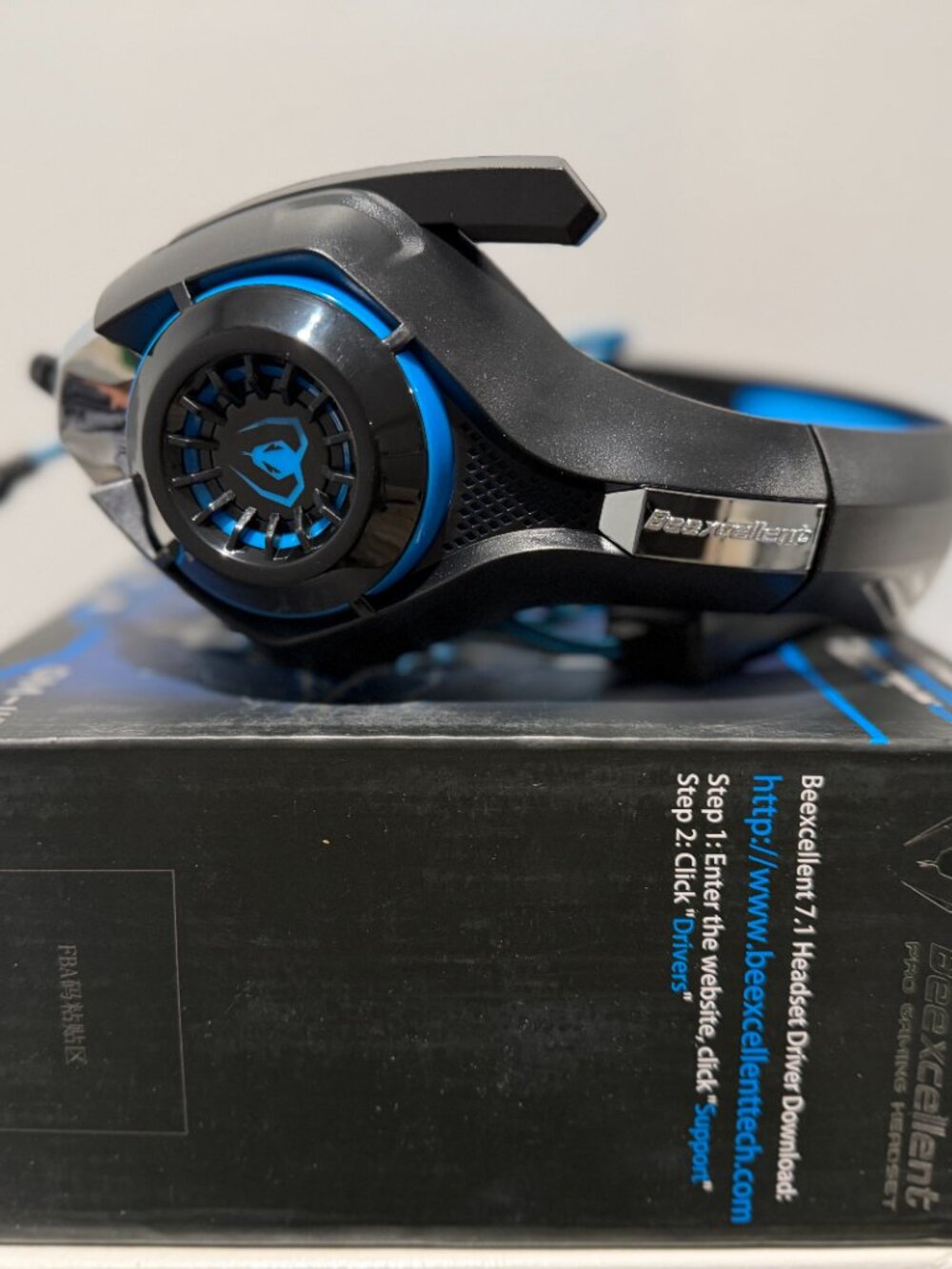 BEEXCELLENT GM-110 PRO GAMING HEADSET - 7.1 SURROUND SOUND USB- NEW - Picture 4 of 8